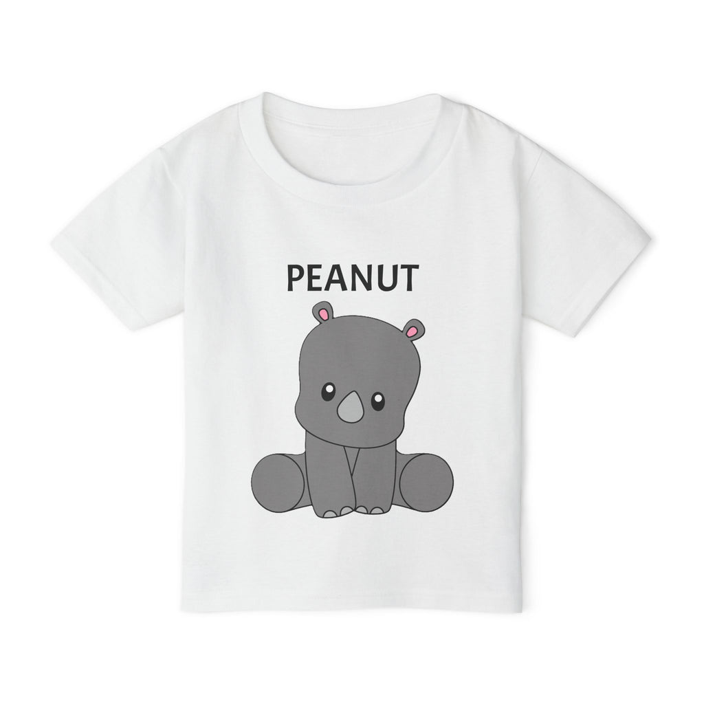 Customizable Baby Rhino Toddler T-shirt — Personalized Name, Playtime Design
