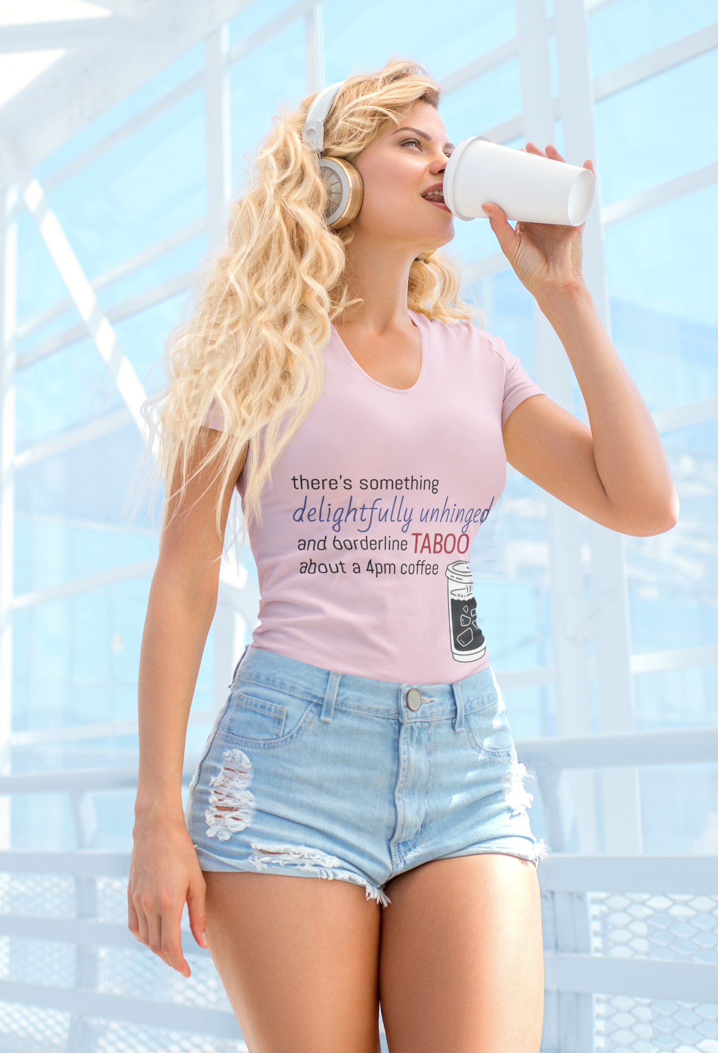Funny Coffee Quote T-Shirt — Comfortably Silly Feel-Good Saying