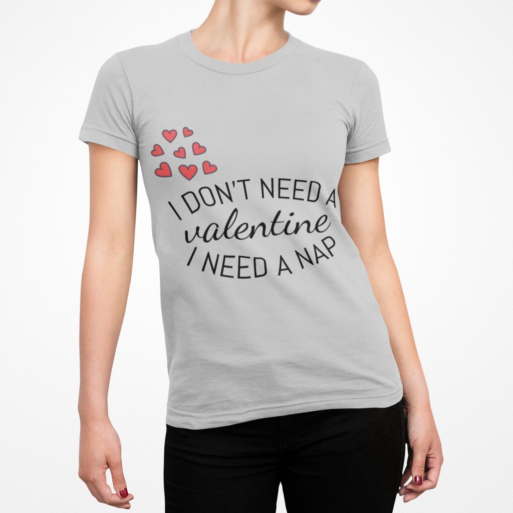 Valentine’s Nap Tee — 'All I Want for Valentine’s Is a Nap' Cute Comfy Shirt