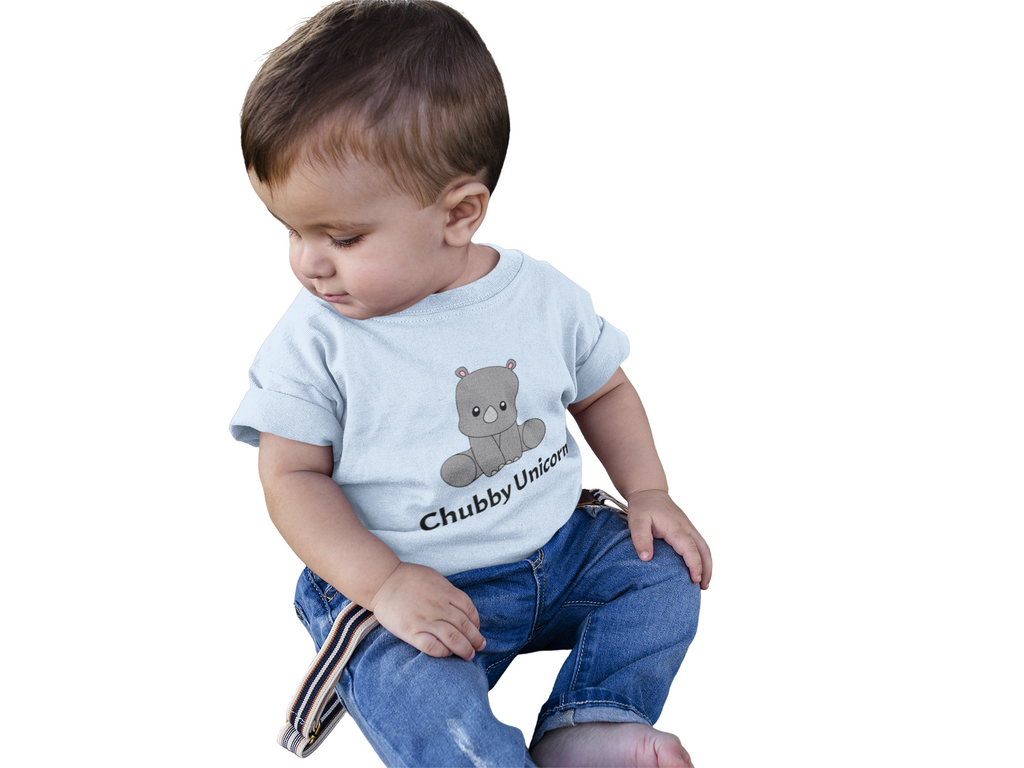 Chubby Unicorn Toddler T-shirt - Baby Rhino