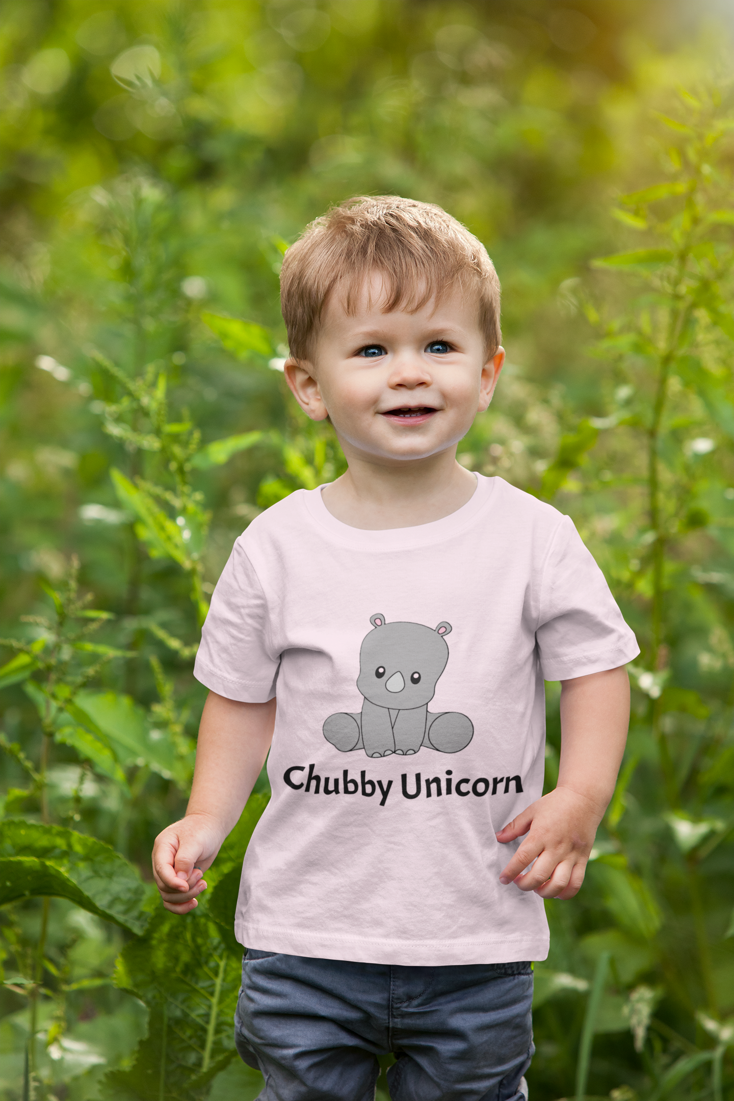 Chubby Unicorn Toddler T-shirt - Baby Rhino