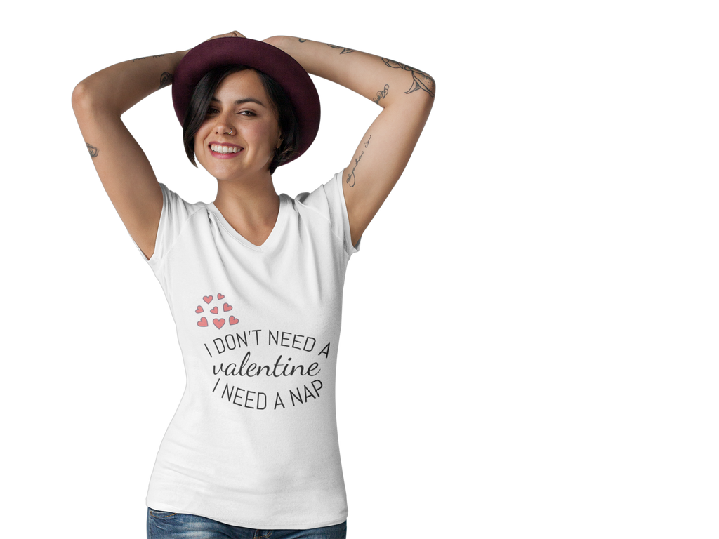 Valentine’s Day Tee — 'I need a Nap' Cute Comfy Shirt