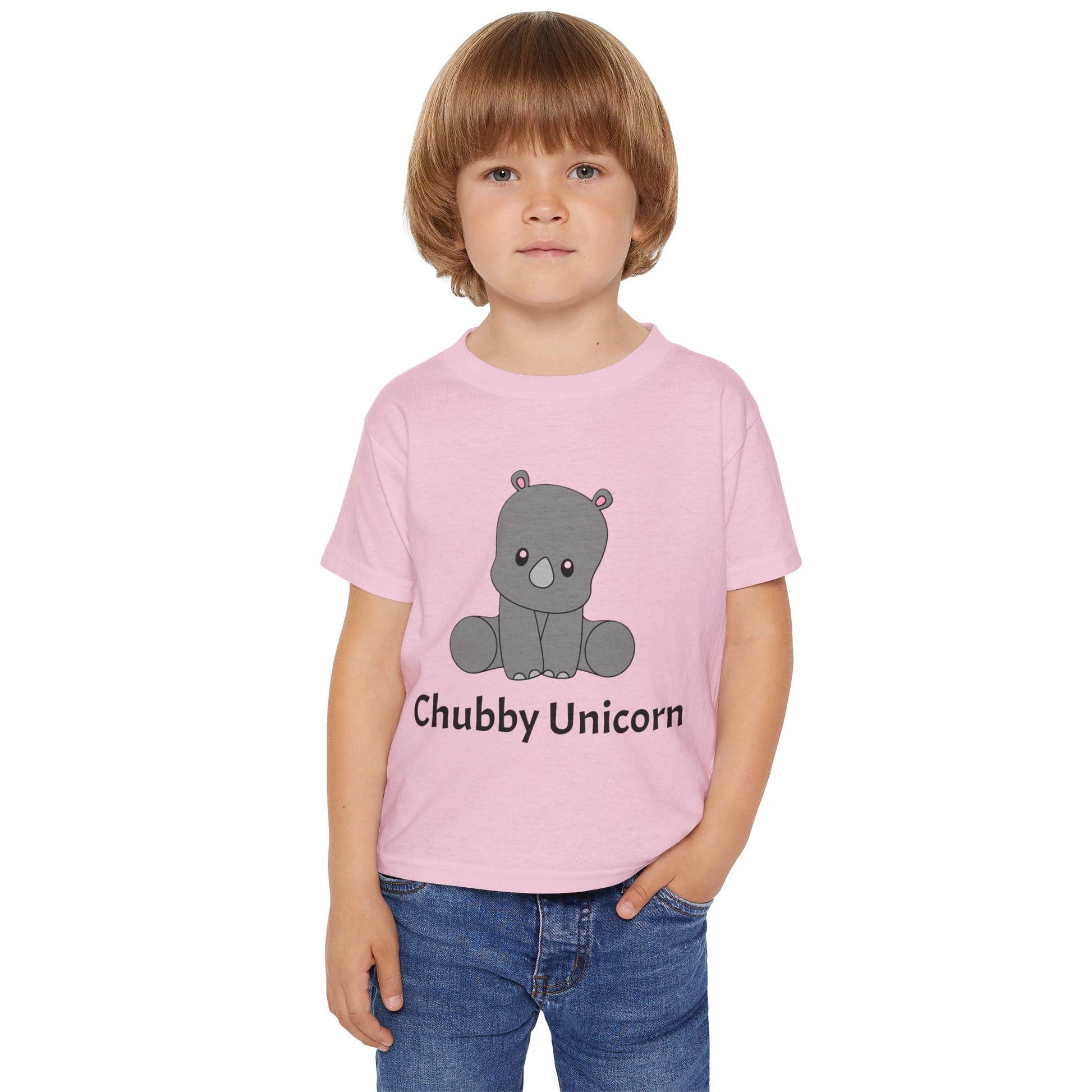 Chubby Unicorn Toddler T-shirt - Baby Rhino