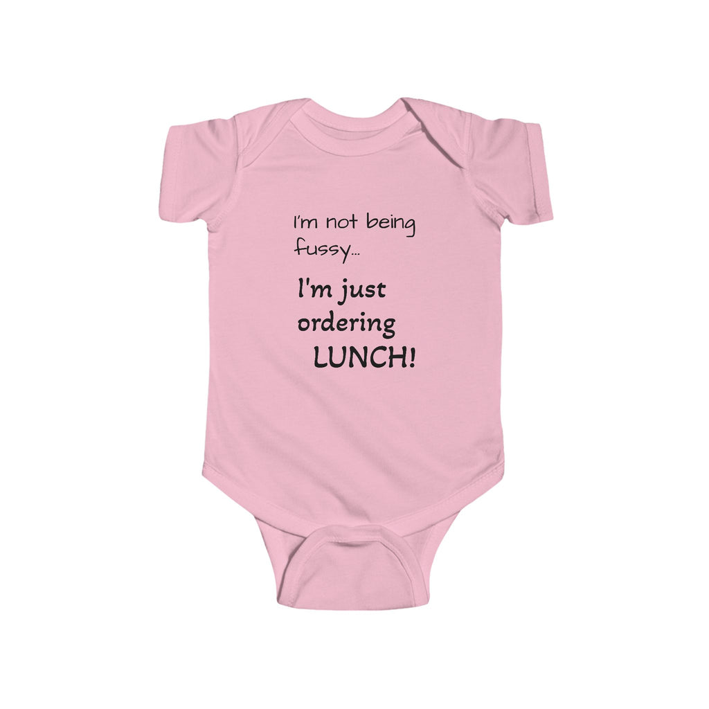 Just ordering Lunch! Funny Baby Quote Infant Bodysuit