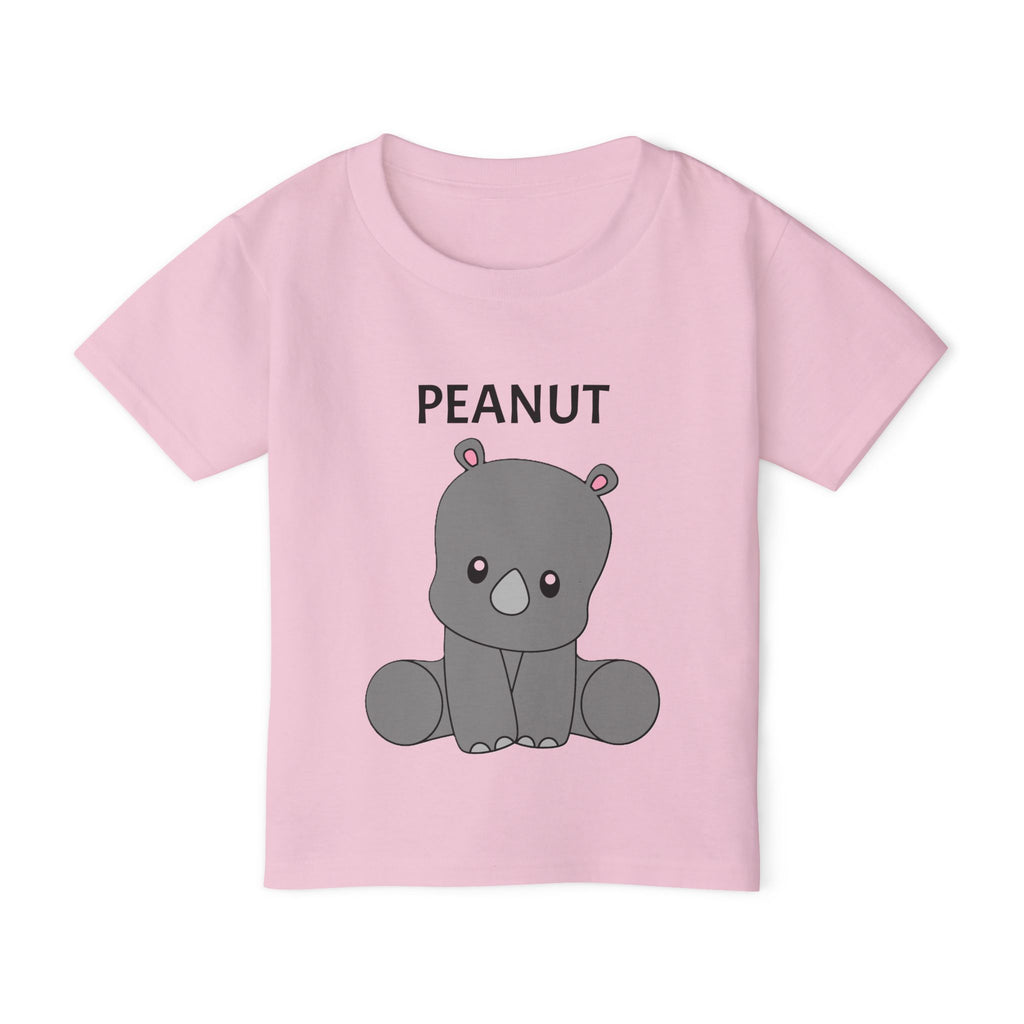 Customizable Baby Rhino Toddler T-shirt — Personalized Name, Playtime Design
