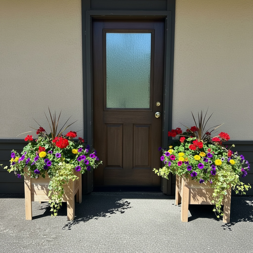 Cedar Planter Garden - Flower Boxes