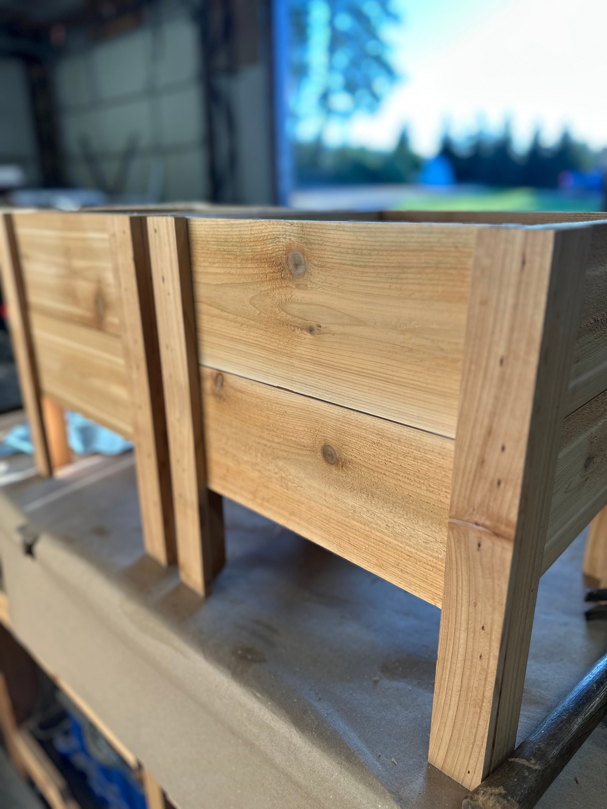 Cedar Planter Garden - Flower Boxes