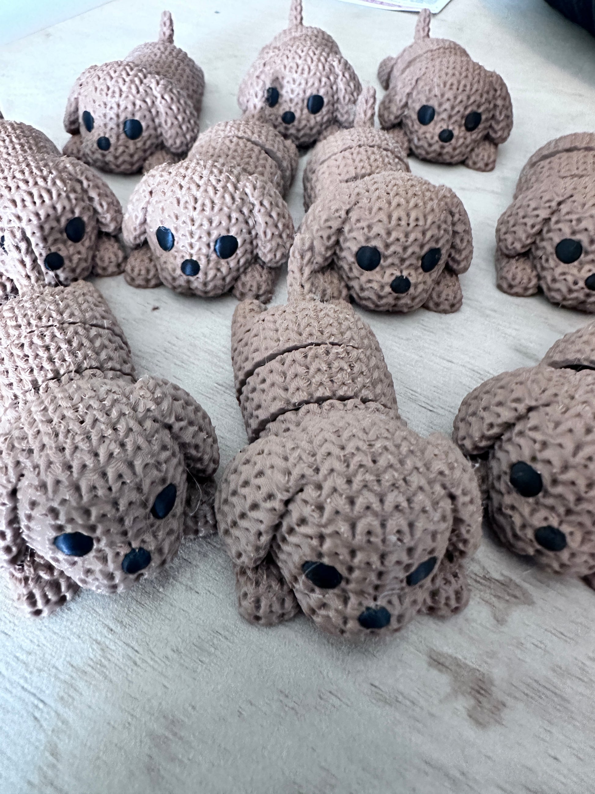 Articulated Animal 3D Printed Party Favors | Knit-imals | Knit-Inspired Animals | Fidgets for Kids & Adults