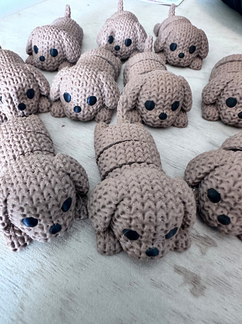 Articulated Animal 3D Printed Party Favors | Knit-imals | Knit-Inspired Animals | Fidgets for Kids & Adults