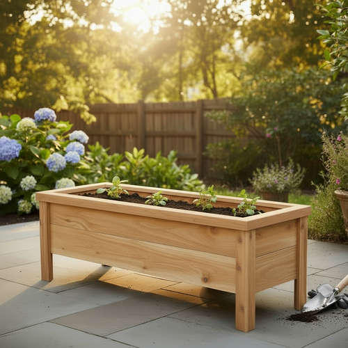 Cedar Planter Garden - Flower Boxes