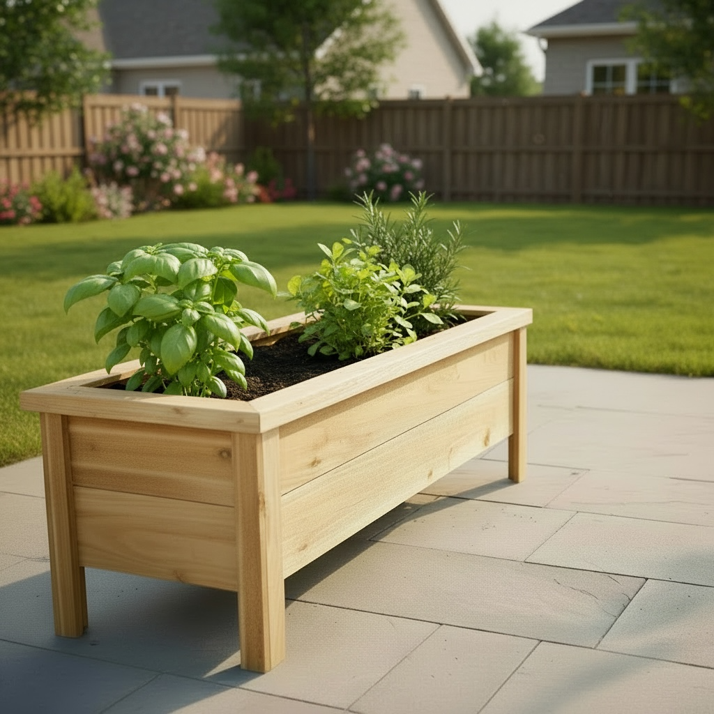 Cedar Planter Garden - Flower Boxes