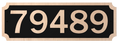 Custom Wood Horizontal 5-Inch Address Sign
