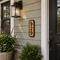 Custom Wood Vertical 3-Inch Address Sign
