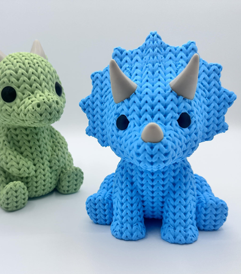 Dino knit-inspired animal party favors
