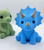 Dino knit-inspired animal party favors