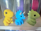 Dino knit-inspired animal party favors